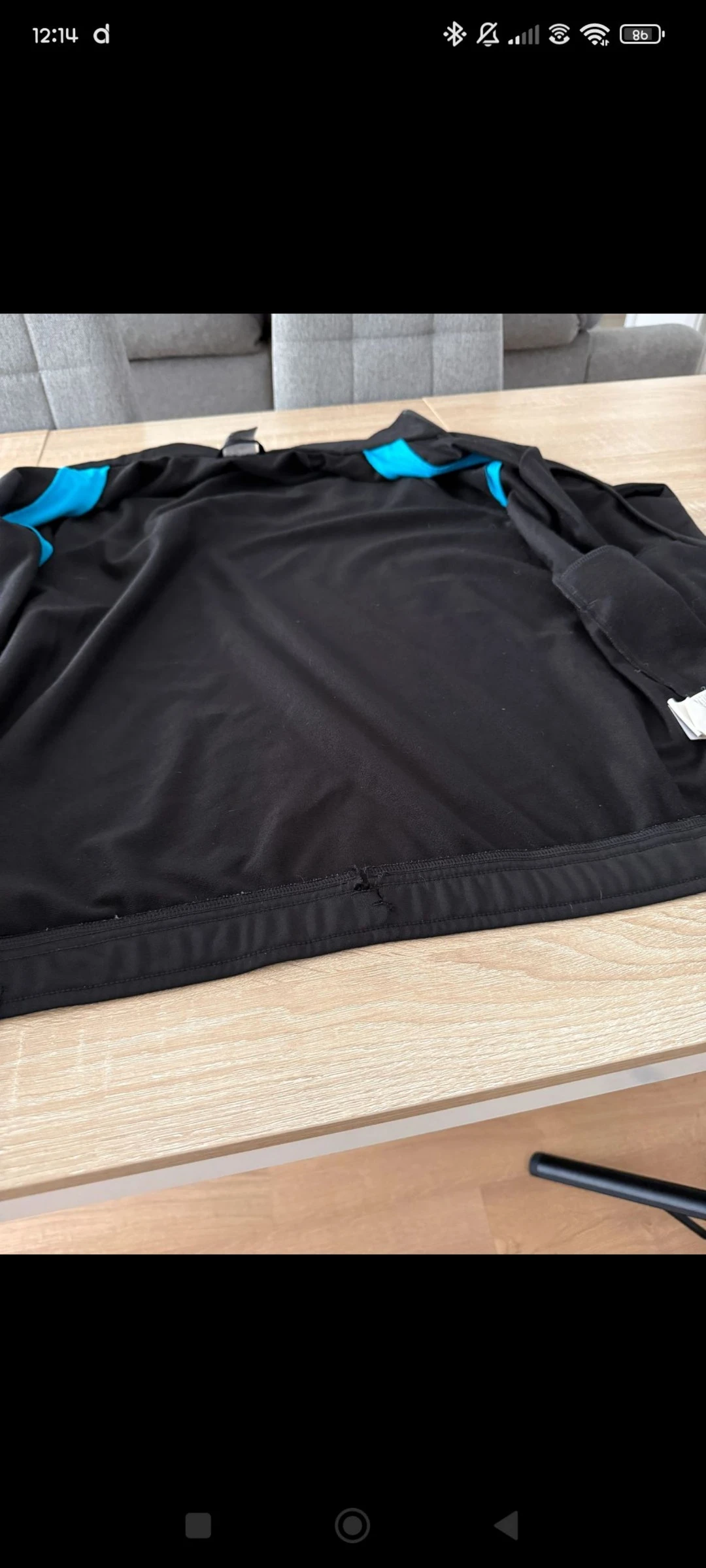 Puma Jacket Size M Black and Blue – photo 5